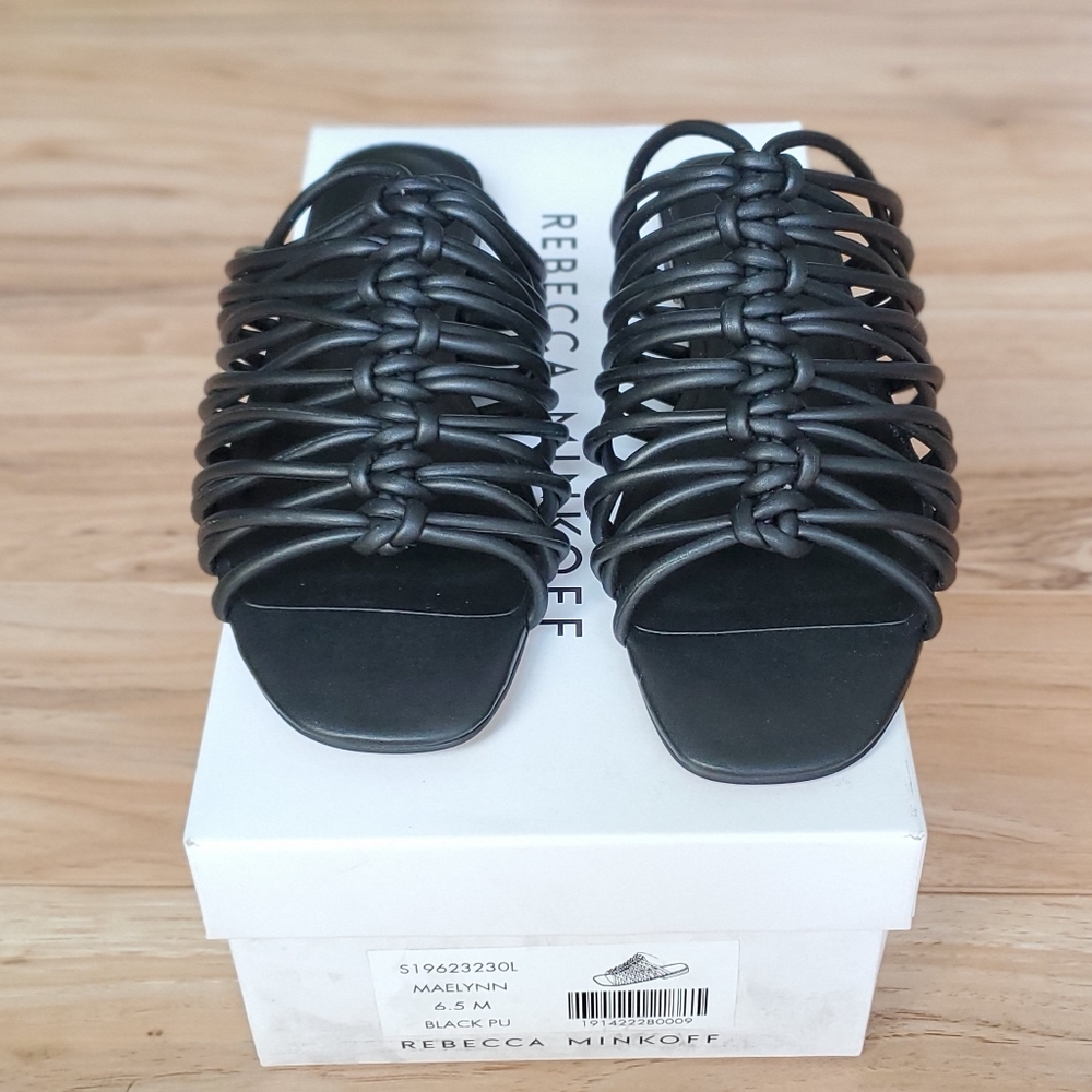 NEW Rebecca Minkoff black sandals 6.5M